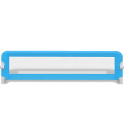 Barrière de lit de sécurité pour tout-petits 2pcs Bleu 150x42cm