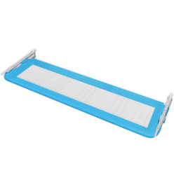 Barrière de lit de sécurité pour tout-petits 2pcs Bleu 150x42cm