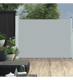 Auvent latéral rétractable de patio 100x500 cm Gris