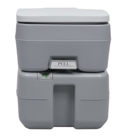 Toilette portable de camping Gris 20+10 L