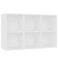 Bibliothèque/Buffet Blanc 66x30x97,8 cm Bois d'ingénierie