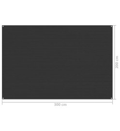 Tapis de tente 200x300 cm Anthracite