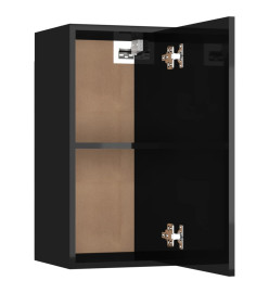 Meubles TV 2 pcs Noir brillant 30,5x30x60 cm Aggloméré