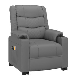 Fauteuil de massage Gris Similicuir