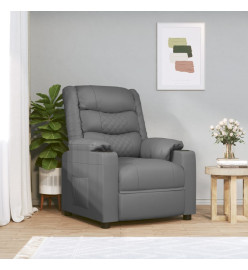 Fauteuil de massage électrique Gris Similicuir