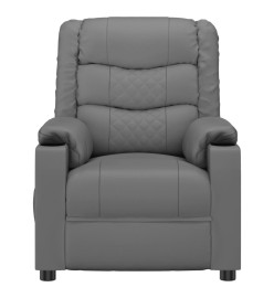 Fauteuil de massage électrique Gris Similicuir