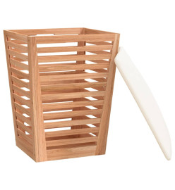 Tabouret de salle de bain 40,5x40,5x56 cm Bois massif de noyer