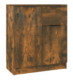 Buffet Chêne fumé 60x30x70 cm Bois d'ingénierie