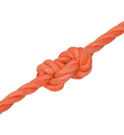 Corde de travail Orange 14 mm 50 m Polypropylène