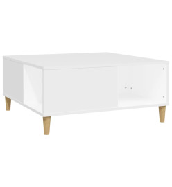 Table basse blanc 80x80x36,5 cm bois d'ingénierie
