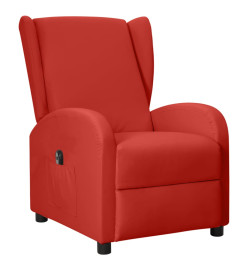 Fauteuil inclinable électrique à oreilles Rouge bordeaux