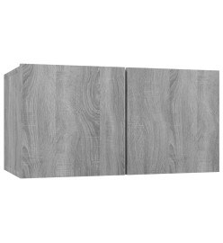 Meubles TV muraux 4pcs Sonoma gris 60x30x30cm Bois d'ingénierie