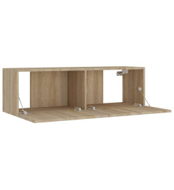 Ensemble de meubles TV 4 pcs Chêne sonoma Bois d'ingénierie