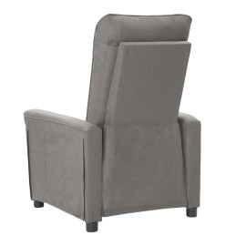 Fauteuil inclinable électrique Gris clair Tissu