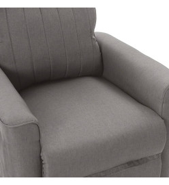 Fauteuil inclinable électrique Gris clair Tissu