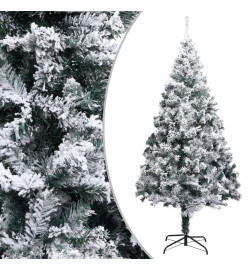 Arbre de Noël artificiel avec LED et boules Vert 240 cm PVC