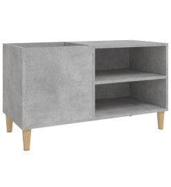 Armoire à disques gris béton 84,5x38x48 cm bois d'ingénierie