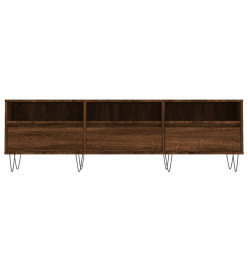 Meuble TV chêne marron 150x30x44,5 cm bois d'ingénierie