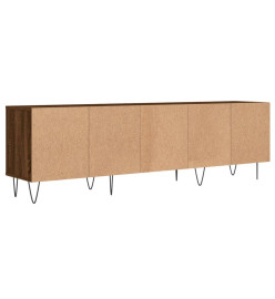 Meuble TV chêne marron 150x30x44,5 cm bois d'ingénierie