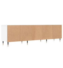 Meuble TV blanc 150x30x44,5 cm bois d'ingénierie