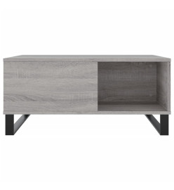 Table basse sonoma gris 80x80x36,5 cm bois d'ingénierie