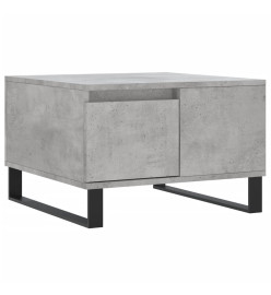 Table basse gris béton 55x55x36,5 cm bois d'ingénierie