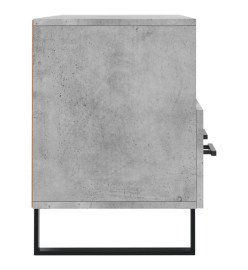 Meuble TV gris béton 102x36x50 cm bois d'ingénierie