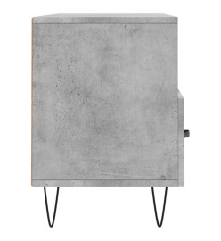 Meuble TV gris béton 102x36x50 cm bois d'ingénierie