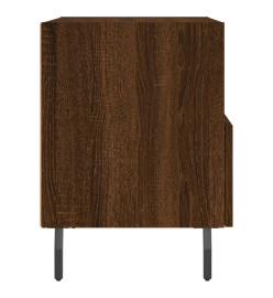 Table de chevet chêne marron 40x35x47,5 cm bois d’ingénierie