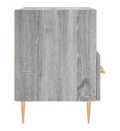 Table de chevet gris sonoma 40x35x47,5 cm bois d’ingénierie