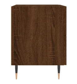 Table de chevet chêne marron 40x35x47,5 cm bois d’ingénierie