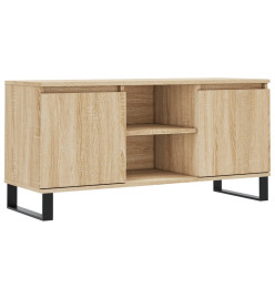 Meuble TV chêne sonoma 104x35x50 cm bois d'ingénierie