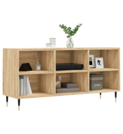 Meuble TV chêne sonoma 103,5x30x50 cm bois d'ingénierie