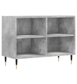 Meuble TV gris béton 69,5x30x50 cm bois d'ingénierie