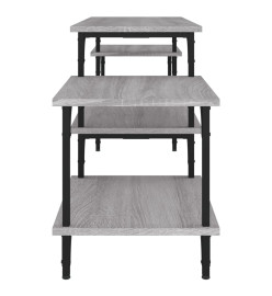 Meuble TV Sonoma gris 157x35x52 cm bois d'ingénierie