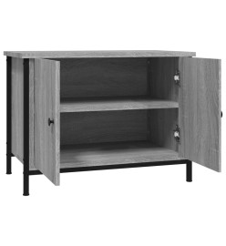 Meuble TV avec portes sonoma gris 60x35x45 cm bois d'ingénierie