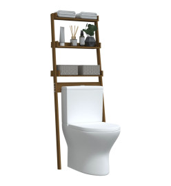 Étagère de toilette Marron miel 63,5x32x179 cm Bois pin massif