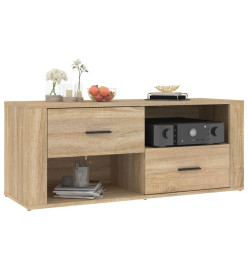 Meuble TV Chêne sonoma 100x35x40 cm Bois d'ingénierie