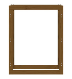 Support de bois de chauffage Marron miel 80x25x100cm Pin massif