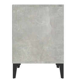 Table de chevet Gris béton 40x35x50 cm