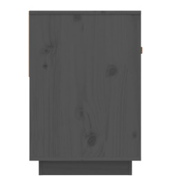 Meuble TV Gris 90x40x60 cm Bois de pin massif