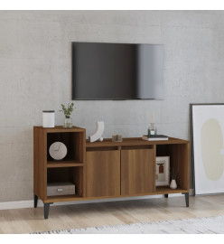 Meuble TV Chêne marron 100x35x55 cm Bois d'ingénierie