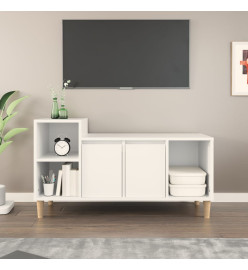 Meuble TV Blanc 100x35x55 cm Bois d'ingénierie