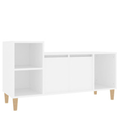 Meuble TV Blanc 100x35x55 cm Bois d'ingénierie