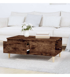 Table basse Chêne fumé 90x50x36,5 cm Bois d'ingénierie