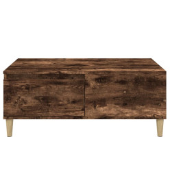 Table basse Chêne fumé 90x50x36,5 cm Bois d'ingénierie