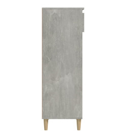 Armoire à chaussures Gris béton 40x36x105 cm Bois d'ingénierie