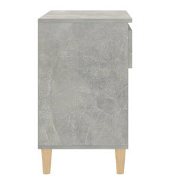 Armoire à chaussures Gris béton 70x36x60 cm Bois d'ingénierie