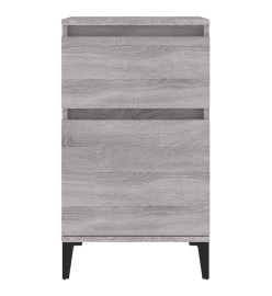 Table de chevet sonoma gris 40x35x70 cm