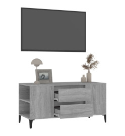 Meuble TV Sonoma gris 102x44,5x50 cm Bois d'ingénierie